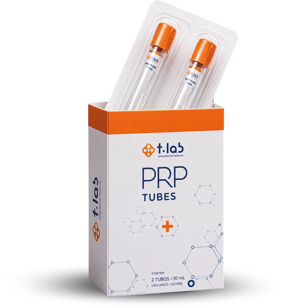 Caixa e tubos PRP T-LAB